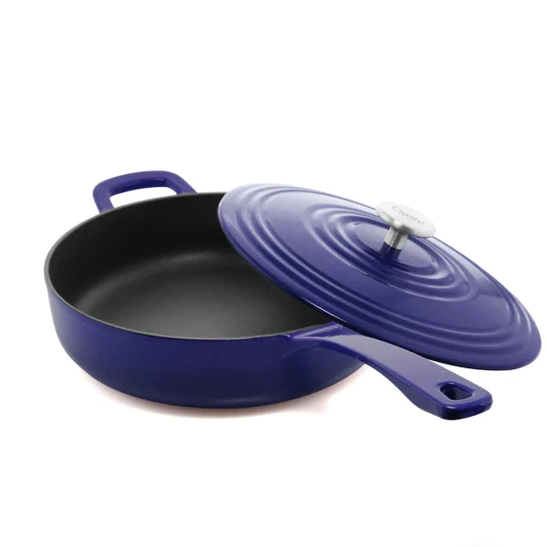 Chantal Enameled Cast Iron Saute Skillet 4 QT. 3 Chantal Enameled Cast Iron Saute Skillet 4 QT.