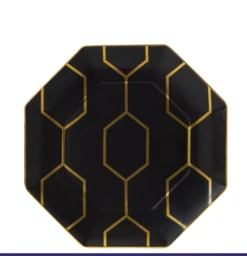 Wedgwood Gio Accent Plate Octagonal, (Formerly Known As Arris) -Shop Kitchen Cliques accent oct charcoal