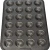 Sweet Creations Bake Perfect 24 Cup Mini Muffin Pan, Silver -Shop Kitchen Cliques bakeperf05025