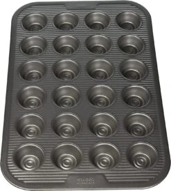 Sweet Creations Bake Perfect 24 Cup Mini Muffin Pan, Silver