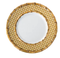 Juliska Bamboo Caning Melamine Dinnerware - Natural -Shop Kitchen Cliques bbm02 34