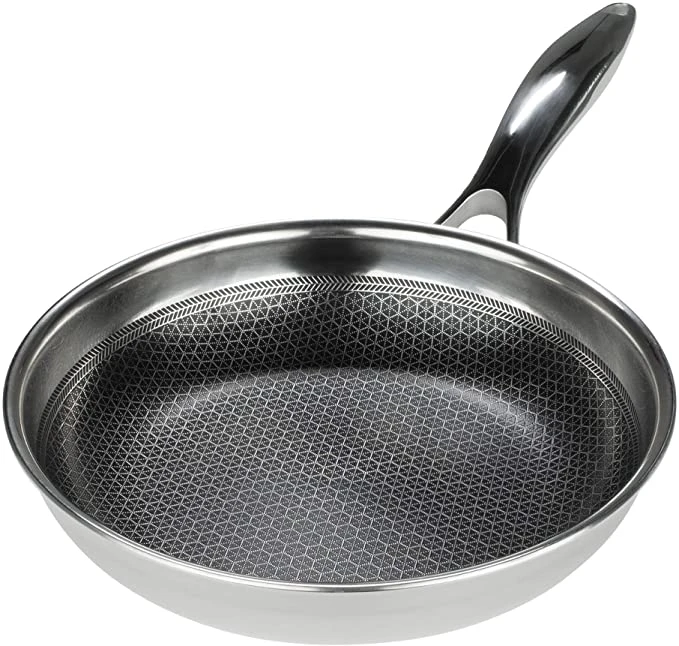 Black Cube Hybrid Stainless Steel Frying Pan With Nonstick Coating, Oven-Safe Cookware 4 Black Cube Hybrid Stainless Steel Frying Pan With Nonstick Coating, Oven-Safe Cookware - Image 2