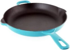 Chantal Enameled Cast-Iron 10" Round Cast-Iron Skillet 9 Chantal Enameled Cast-Iron 10" Round Cast-Iron Skillet -Shop Kitchen Cliques chantaltc63blue 3ed08c37 2baf 43e5 a0ed 0a8679f4a721
