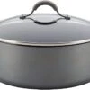 Circulon Elementum Hard Anodized Nonstick Stock Pot/Stockpot With Lid, 7.5 Quart, Oyster Gray -Shop Kitchen Cliques circ84569