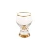 Classic Touch Liquor/Shot Glasses With Gold Stem And Rim, Set/6 -Shop Kitchen Cliques classicclg827