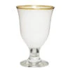 Classic Touch Water Glasses, White W/ Clear Stem & Gold Rim, Set/6 1 Classic Touch Water Glasses, White W/ Clear Stem & Gold Rim, Set/6 -Shop Kitchen Cliques classicgwg3699w