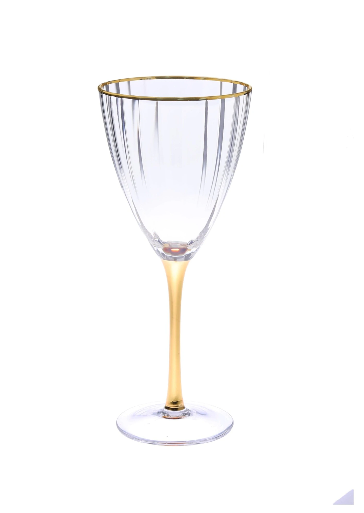 Classic Touch Textured Wine Glasses With Gold Stem And Rim, Set/6 3 Classic Touch Textured Wine Glasses With Gold Stem And Rim, Set/6