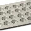 Cuisinart Chef's Classic Nonstick Bakeware 24-Cup Mini Muffin Pan, Champagne -Shop Kitchen Cliques cuisinart032515