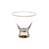 Classic Touch Set Of 6 Dessert Cups With Gold Base And Rim 1 Classic Touch Set Of 6 Dessert Cups With Gold Base And Rim -Shop Kitchen Cliques dg853