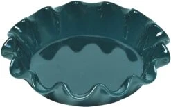 Emile Henry Deep Ruffled Pie Dish, 10.5", 1.25 Qt 10 Emile Henry Deep Ruffled Pie Dish, 10.5", 1.25 Qt -Shop Kitchen Cliques ehblueruf