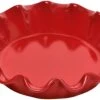 Emile Henry Deep Ruffled Pie Dish, 10.5", 1.25 Qt