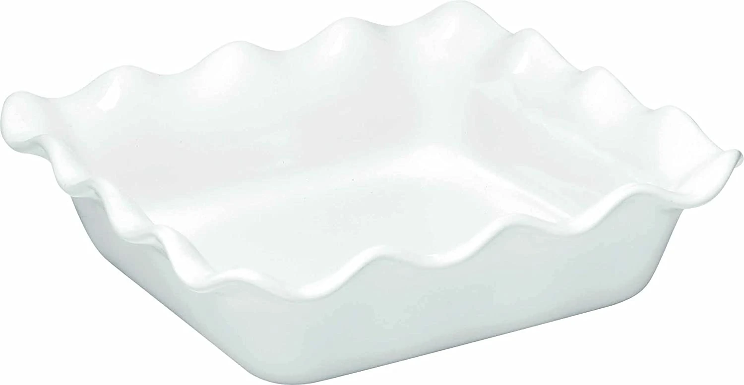 Emile Henry Ruffled Square Baker, Flour 3 Emile Henry Ruffled Square Baker, Flour