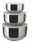 Farberware Stainless Steel 3 Pcs Bowl Set With Lids