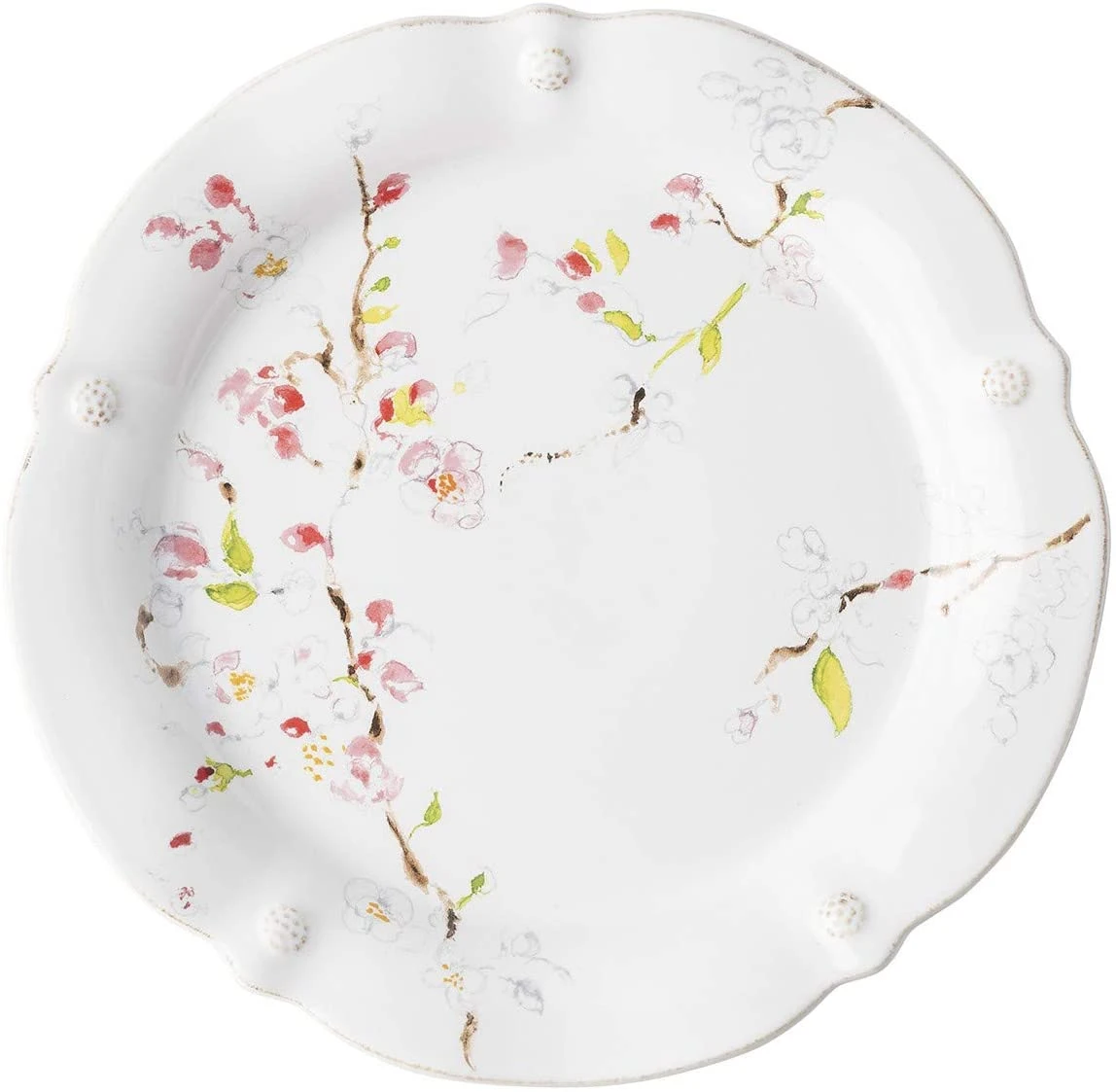 Juliska Berry & Thread Floral Sketch Cherry Blossom Dinner Plate 3 Juliska Berry & Thread Floral Sketch Cherry Blossom Dinner Plate