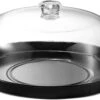 Godinger Metal Cake Tray With Acrylic Lid -Shop Kitchen Cliques godinger12463