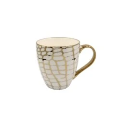 Godinger Gold Snake Print Mug
