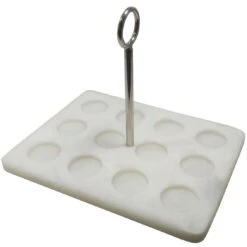 Godinger Azure 12 Shot Resin Caddy, With 12 Shot Glasses