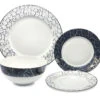 Godinger Summit Bone China Dinnerware, 16 Pc Set 2 Godinger Summit Bone China Dinnerware, 16 Pc Set -Shop Kitchen Cliques godinger70786