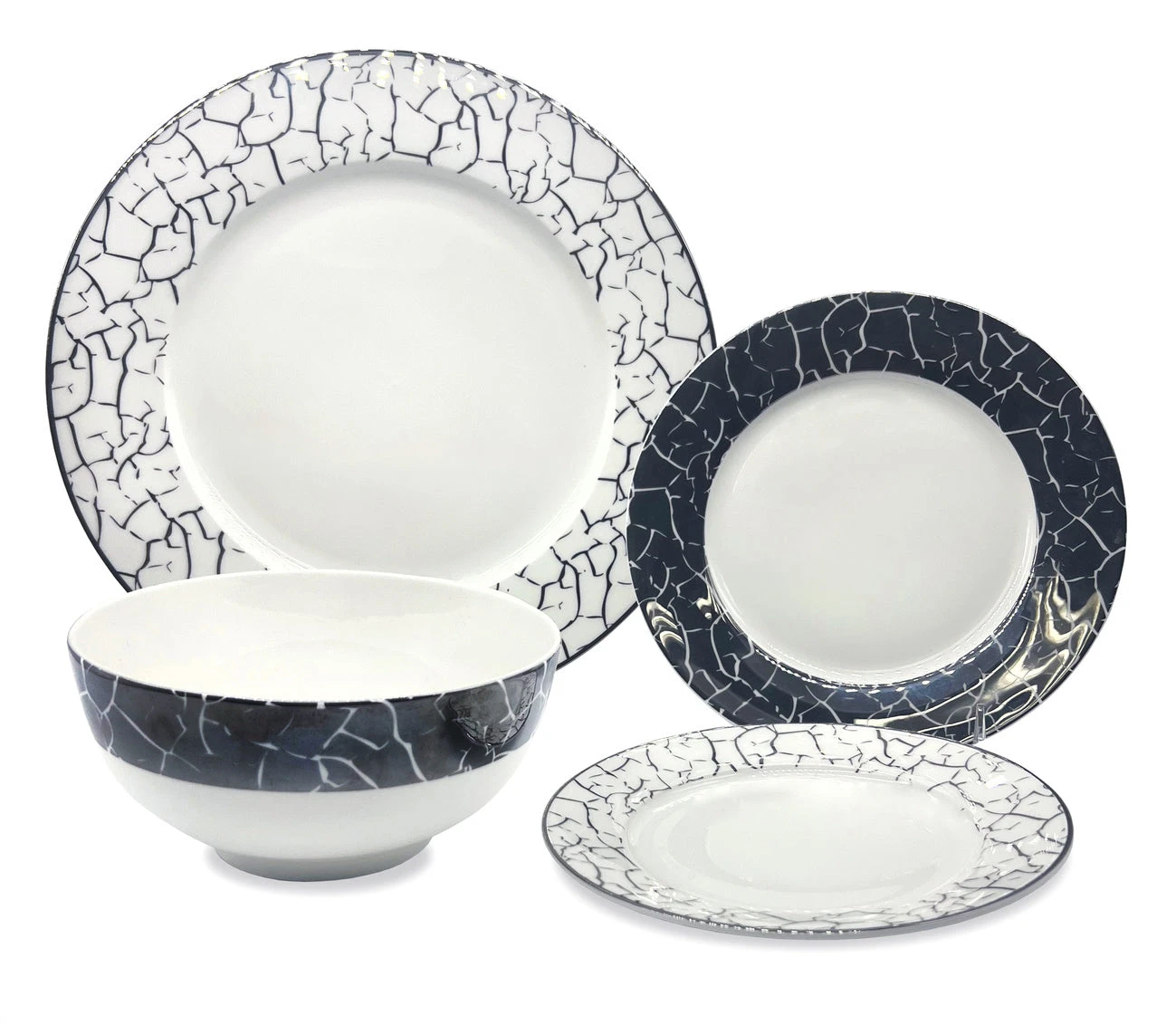 Godinger Summit Bone China Dinnerware, 16 Pc Set 3 Godinger Summit Bone China Dinnerware, 16 Pc Set