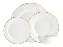 Godinger Dinnerware, 16 Pc Set, Svc For 4