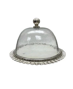 Godinger Ripple Marble Plate With Dome