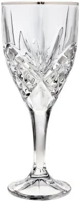 Godinger Dublin Platinum Rim Goblets