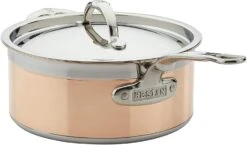Hestan Copperbond Covered Saucepan 6 Hestan Copperbond Covered Saucepan -Shop Kitchen Cliques hestancopper4qt