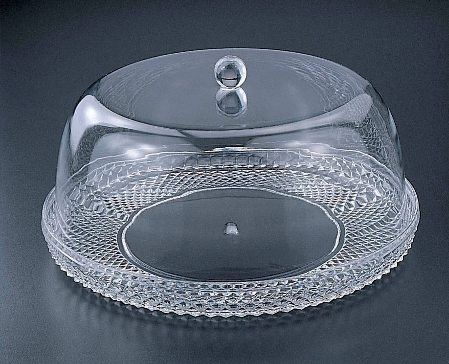 Huang Acrylic Cake Plate W/ Dome, 13 Inch 3 Huang Acrylic Cake Plate W/ Dome, 13 Inch