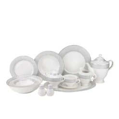 Joseph Sedgh Galaxy Platinum Dinnerware, Svc For 8