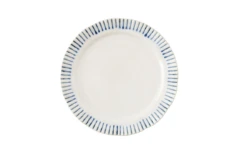 Juliska Sitio Stripe Indigo Dessert/Salad Plate