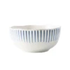 Juliska Sitio Stripe Indigo Cereal/Ice Cream Bowl