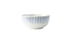 Juliska Sitio Stripe Indigo Cereal/Ice Cream Bowl