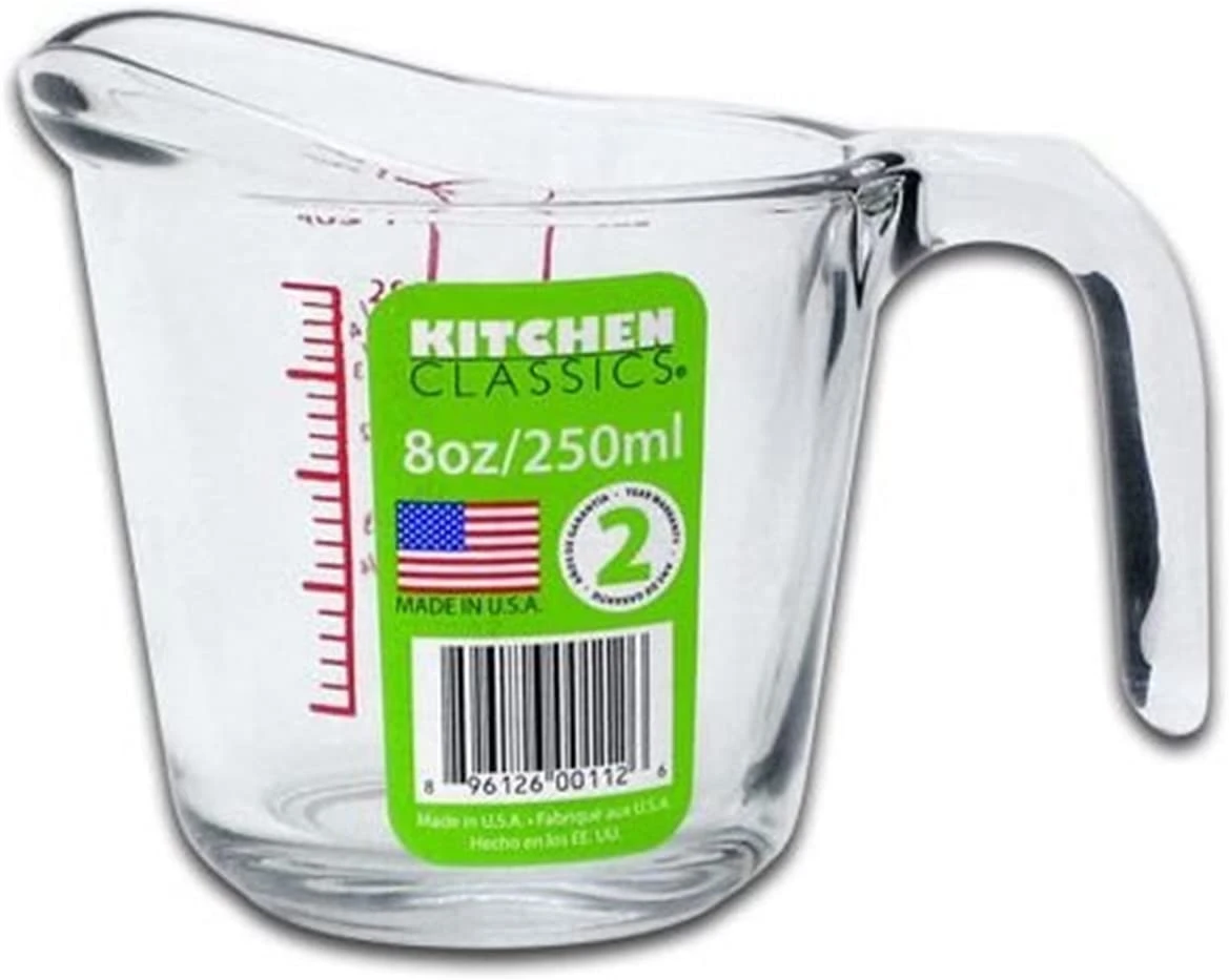 Kadra Kitchen Classic Glass Measuring Cup 4 Kadra Kitchen Classic Glass Measuring Cup - Image 2
