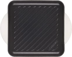 Le Creuset Enamaled Cast Iron Square Grill, 9.5"