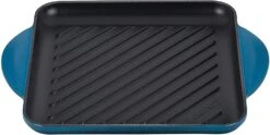 Le Creuset Enamaled Cast Iron Square Grill, 9.5" 17 Le Creuset Enamaled Cast Iron Square Grill, 9.5" -Shop Kitchen Cliques l2127 deep teal