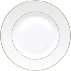 Lenox Fine Bone China Opal Innocence Stripe Dinnerware, Dinner Plate