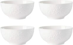 Lenox Kate Spade Blossom Lane Dinnerware, Soup/Cereal Bowls, Set/4