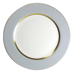 Royal Limoges Mak Grey Gold Dinner Plate
