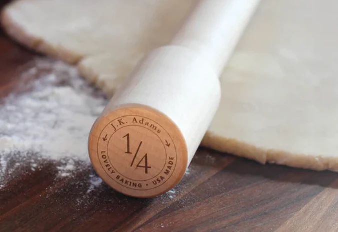 J.K. Adams Lovely Maple Wood Rolling Pin 4 J.K. Adams Lovely Maple Wood Rolling Pin - Image 2