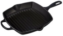 Le Creuset 10.25 Inch Signature Square Skillet Grill -Shop Kitchen Cliques ls2021 2620 skillet grill black 10.25 inch