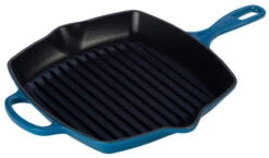 Le Creuset 10.25 Inch Signature Square Skillet Grill -Shop Kitchen Cliques ls2021 2659 skillet grill marseille 10.25 inch