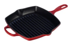 Le Creuset 10.25 Inch Signature Square Skillet Grill -Shop Kitchen Cliques ls2021 2667 skillet grill cerise 10.25 inch
