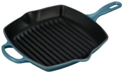 Le Creuset 10.25 Inch Signature Square Skillet Grill -Shop Kitchen Cliques ls2021 266m skillet grill marine 10.25 inch