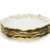 Michael Aram Anemone Tidbit Plate Set X4 1 Michael Aram Anemone Tidbit Plate Set X4 -Shop Kitchen Cliques ma314387