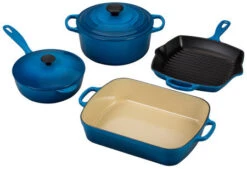 Le Creuset 6 Piece Signature Cookware Set -Shop Kitchen Cliques ms1406 59 6 piece set marseille