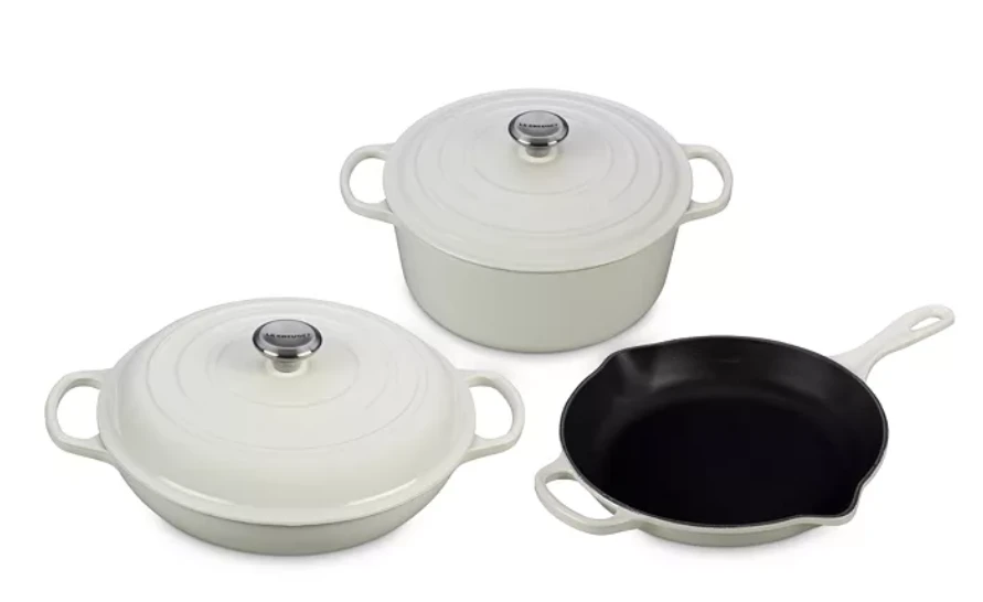 Le Creuset 5 Piece Signature Cast Iron Cookware Set 3 Le Creuset 5 Piece Signature Cast Iron Cookware Set