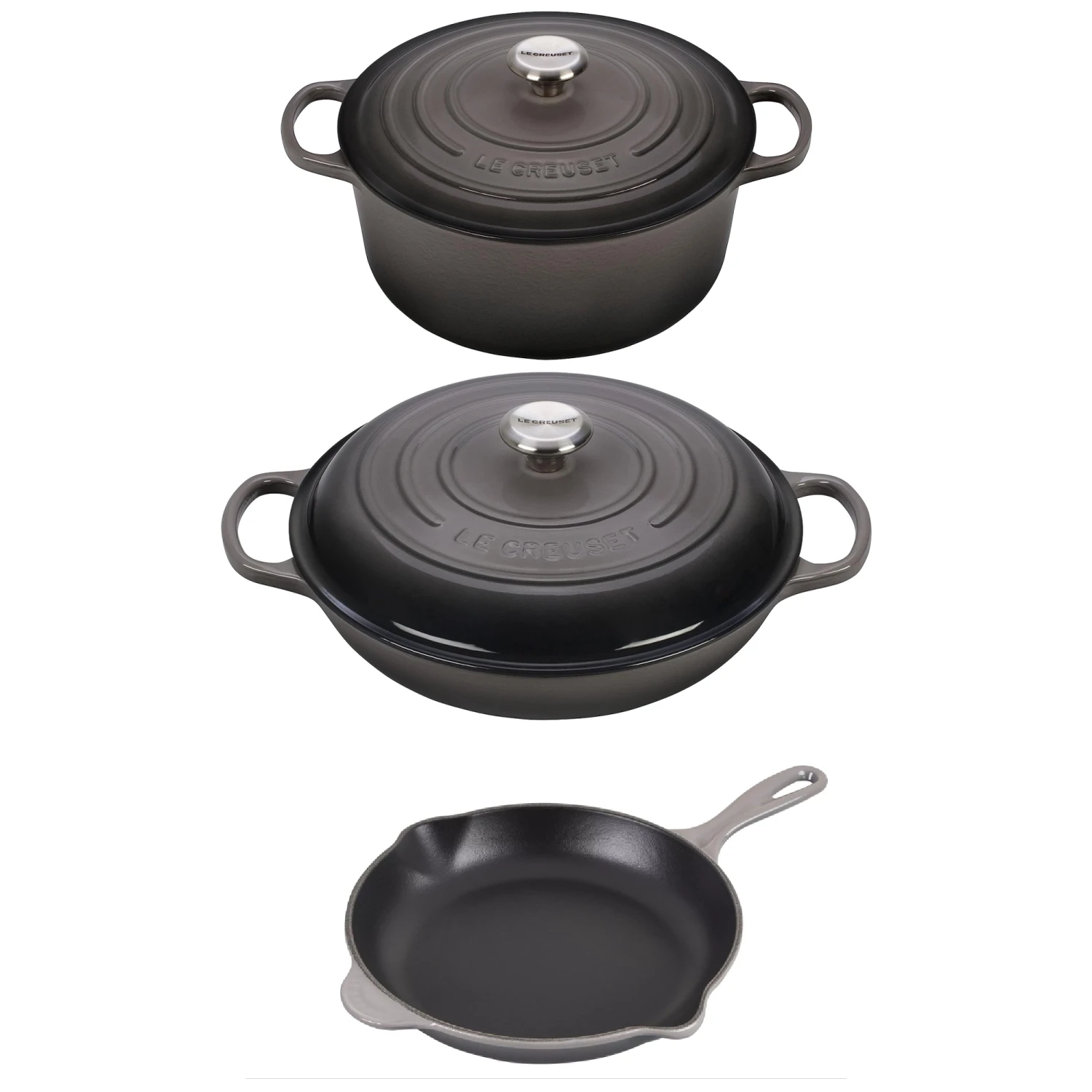 Le Creuset 5 Piece Signature Cast Iron Cookware Set 6 Le Creuset 5 Piece Signature Cast Iron Cookware Set - Image 4