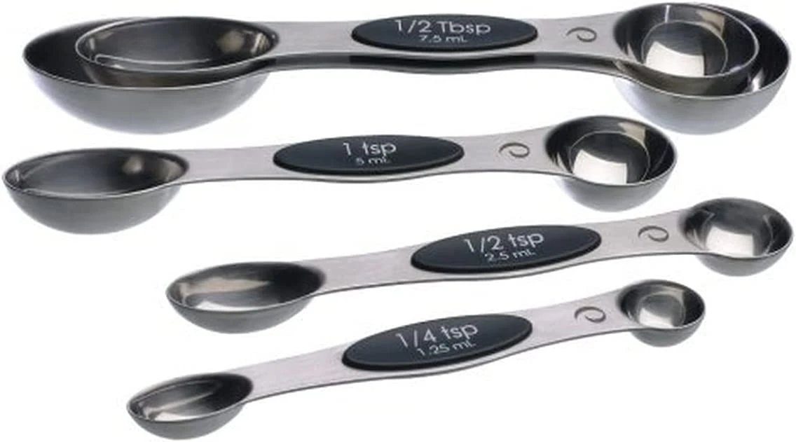 Progressive Flexible Magnetic Measuring Spoons, Set/4 3 Progressive Flexible Magnetic Measuring Spoons, Set/4