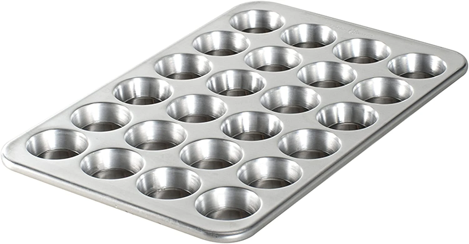 Nordic Ware Natural Aluminum Commercial Petite Muffin Pan, 24 Cup 3 Nordic Ware Natural Aluminum Commercial Petite Muffin Pan, 24 Cup