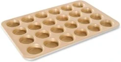 Nordic Ware Naturals Aluminum NonStick Petite Muffin Pan, Twenty-four 2-Inch Cups